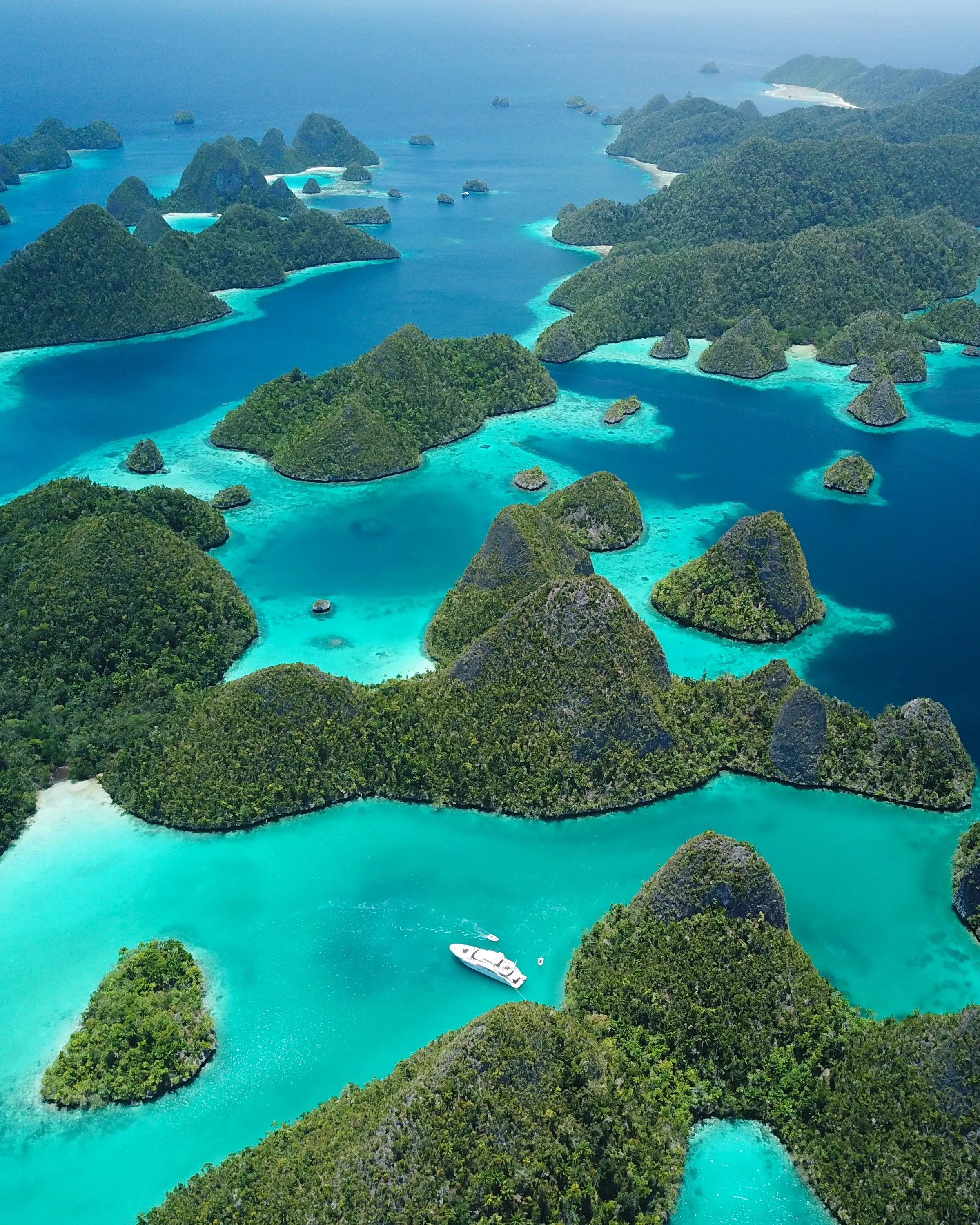 Aerial view of Raja Ampat